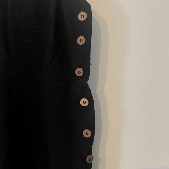 Textured jumpsuit with side buttons - Picture 5 of 6